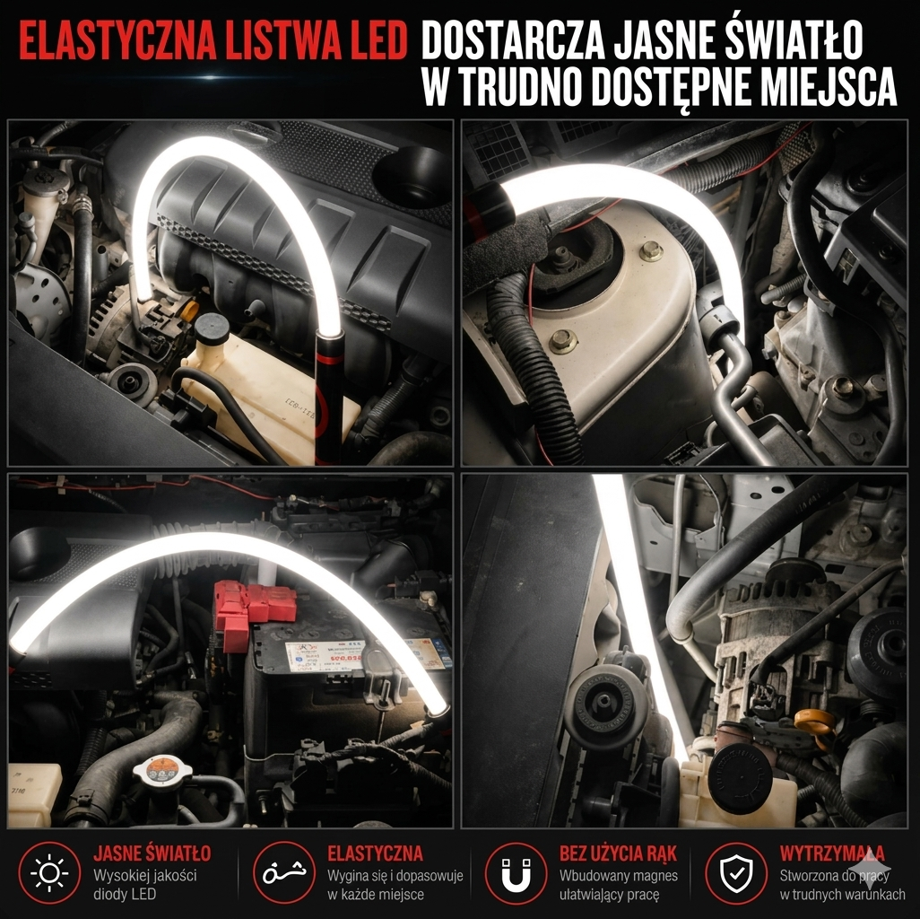 FlexBeam™ – Elastyczna Lampa Warsztatowa LED