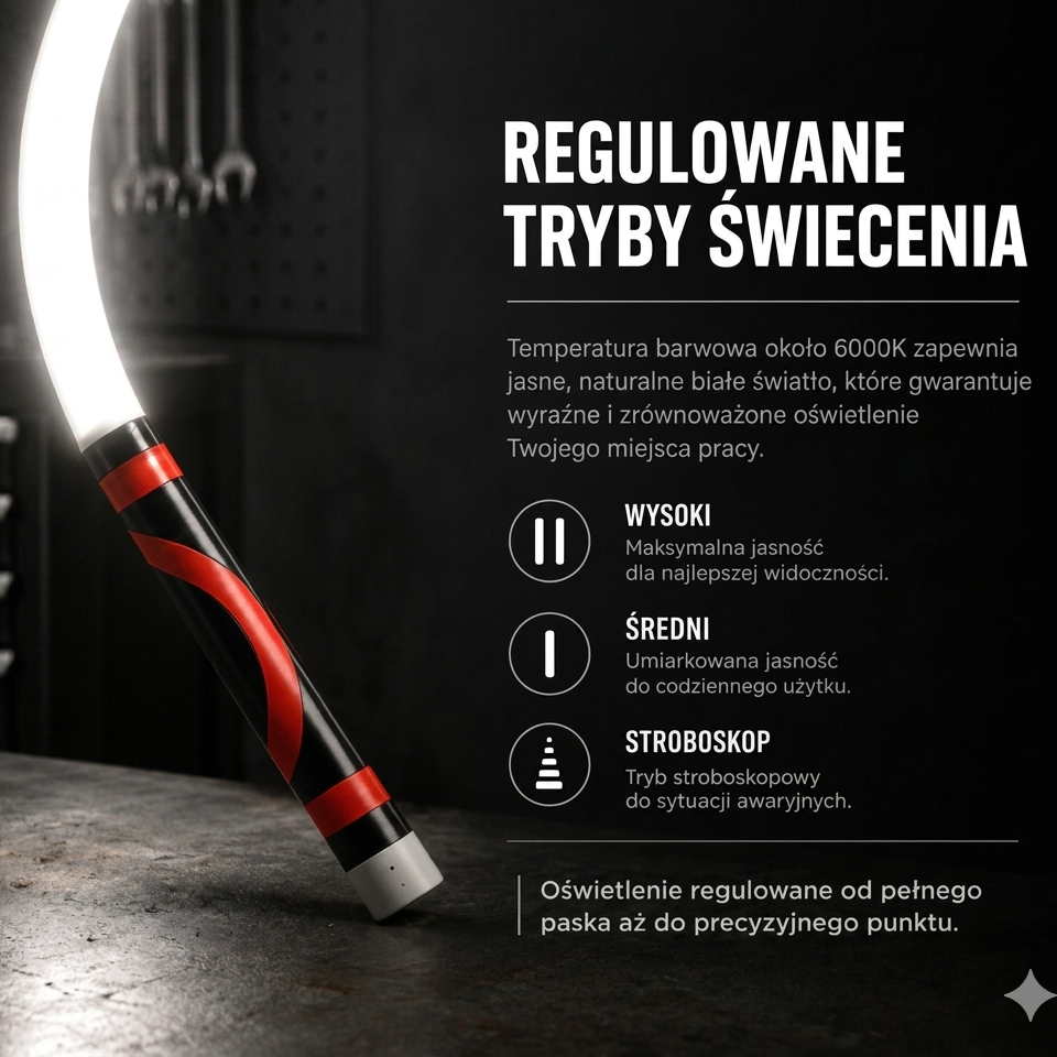 FlexBeam™ – Elastyczna Lampa Warsztatowa LED