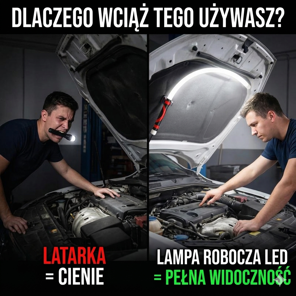 FlexBeam™ – Elastyczna Lampa Warsztatowa LED